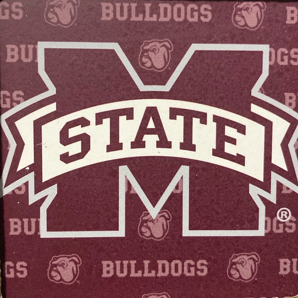 New in Box, Mississippi State Bulldogs coasters, set of 4